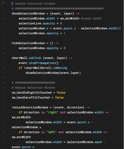 Image of code editor